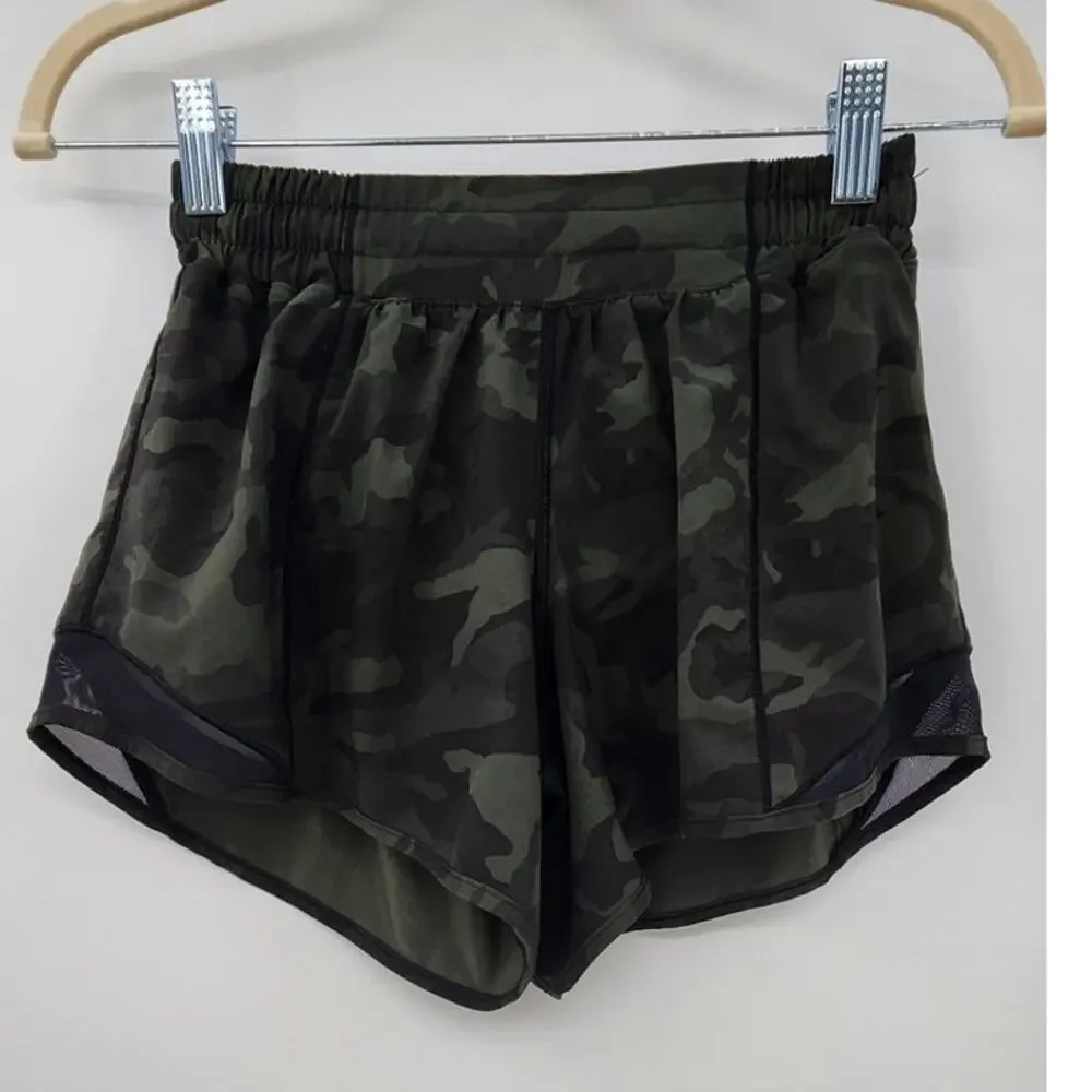 Lululemon Hotty Hot Camo Shorts Size 4 Tall